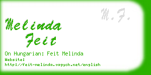 melinda feit business card